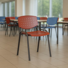 Jedálenská stolička červená, EATSEAT BA RD