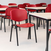 Jedálenská stolička červená, EATSEAT HAPPY MB RD, ilustračná foto