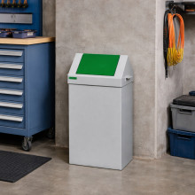 Kôš na separovaný odpad so zeleným vekom, SELECT 90L GREEN, ilustračná foto