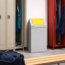 Kôš na separovaný odpad so žltým vekom, SELECT 90L YELLOW, ilustračná foto