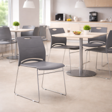 Ergonomická jídelní židle, šedá, EATSEAT CH GY