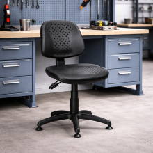 Priemyselná stolička na klzákoch, COMFORT NORM/FIX, ilustračná foto