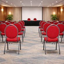 Stolička s antracitovým rámom a čiernym poťahom, HALLSEAT MX ROUND AT/RD, ilustračná foto