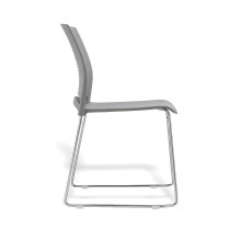 Ergonomická jídelní židle, šedá, EATSEAT CH GY