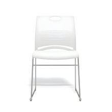 Ergonomická jídelní židle, bílá, EATSEAT CH WE