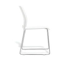 Ergonomická jídelní židle, bílá, EATSEAT CH WE