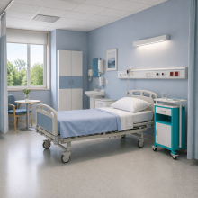 Noční stolek na kolečkách, BEDSIDE CAB M WE/GE, ilustrační foto