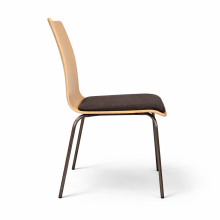 Dřevěná jídelní židle s čalouněným sedátkem, EATSEAT ICH SHELL WOOD