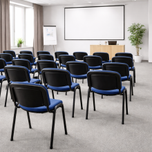 Konferenčná stolička stohovateľná - modrá, SEAT IN AN TAU BE, ilustračná foto