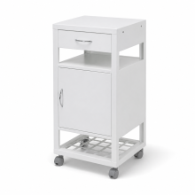 Pojízdný kovový noční stolek, BEDSIDE CAB H WE