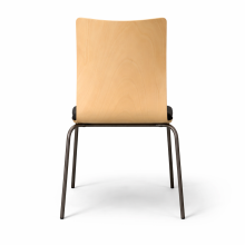 Dřevěná jídelní židle s čalouněným sedátkem, EATSEAT ICH SHELL WOOD