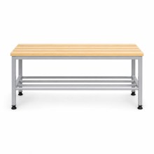 Šatní lavice o délce 1000 mm s roštem na boty, BRIDGE IM 1000+4P