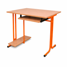 Počítačový stůl 1 místný, s držákem na PC, výsuvem, SCHOOLBENCH RM 1PC,