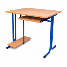 Počítačový stůl 1 místný, s držákem na PC, výsuvem, SCHOOLBENCH RM 1PC,