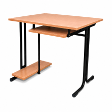Počítačový stůl 1 místný, s držákem na PC, výsuvem, SCHOOLBENCH RM 1PC,