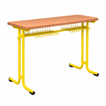 Školní lavice, dvoumístná, SCHOOLBENCH RM KAR FIX 2