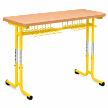 Dvoumístná školní lavice s nastavitelnou výškou, SCHOOLBENCH RM KAR VN 2