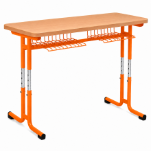 Dvoumístná školní lavice s nastavitelnou výškou, SCHOOLBENCH RM KAR VN 2