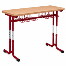 Dvoumístná školní lavice s nastavitelnou výškou, SCHOOLBENCH RM KAR VN 2