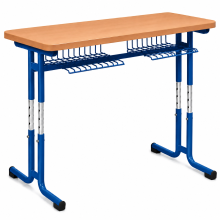 Dvoumístná školní lavice s nastavitelnou výškou, SCHOOLBENCH RM KAR VN 2
