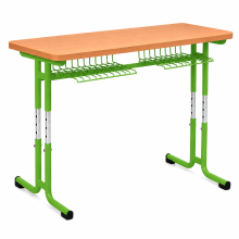 Dvoumístná školní lavice s nastavitelnou výškou, SCHOOLBENCH RM KAR VN 2