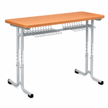 Dvoumístná školní lavice s nastavitelnou výškou, SCHOOLBENCH RM KAR VN 2