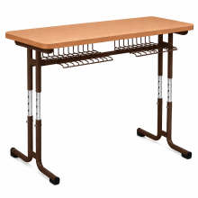 Dvoumístná školní lavice s nastavitelnou výškou, SCHOOLBENCH RM KAR VN 2