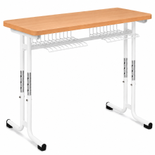 Dvoumístná školní lavice s nastavitelnou výškou, SCHOOLBENCH RM KAR VN 2