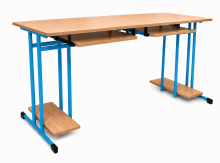 Počítačový stůl dvoumístný s výsuvy, SCHOOLBENCH RM PC 2,