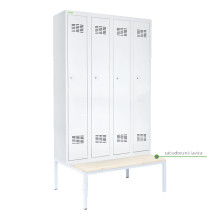 LOCKER H 4 | 4-dveřová šatní skříň s dlouhými dveřmi