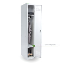 LOCKER H 1 | 1-dveřová šatní skříň s dlouhými dveřmi