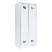 LOCKER H 2 BW | 2-dveřová šatní skříň s přepážkou