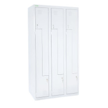LOCKER H Z6 300 | 6-dveřová šatní skříň se Z-kovými dveřmi