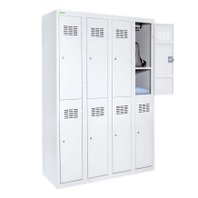 LOCKER H 4/8 | 8-dveřová šatní skříň s krátkými dveřmi