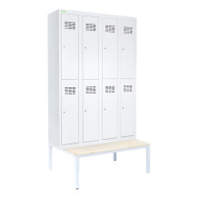 LOCKER H 4/8 | 8-dveřová šatní skříň s krátkými dveřmi