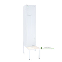 LOCKER H Z2 400 | 2-dveřová šatní skříň se Z-kovými dveřmi