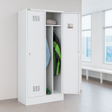 LOCKER H 2 BW s doplnenou zabudovanou lavičkou