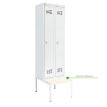 LOCKER H 2 | 2-dveřová šatní skříň s dlouhými dveřmi