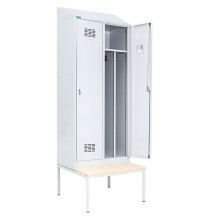 LOCKER H 2 BW | 2-dveřová šatní skříň s přepážkou