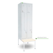 LOCKER H Z4 300 | 4-dveřová šatní skříň se Z-kovými dveřmi