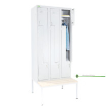 LOCKER H Z6 300 | 6-dveřová šatní skříň se Z-kovými dveřmi