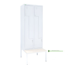 LOCKER H Z4 400 s doplnenou zabudovanou lavičkou