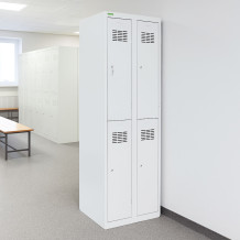 LOCKER H 2/4 | 4-dveřová šatní skříň s krátkými dveřmi