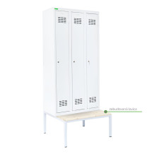 LOCKER H 3 | 3-dveřová šatní skříň s dlouhými dveřmi