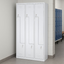 LOCKER H Z6 300 | 6-dveřová šatní skříň se Z-kovými dveřmi
