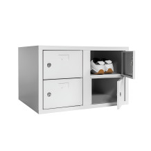 SHOEBOX H 2/4 400 | 2 + 2-dveřová skříň na obuv s šířkou přihrádky 400 mm