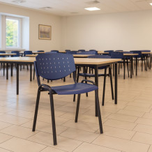 Jedálenská stolička modrá, EATSEAT BA BE 