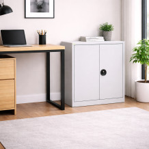 DOCUCAB H 1000/600/420 GY | Archivační skříň se 2 policemi