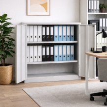 Archivačná skriňa s 2 policami, DOCUCAB H 1000/1200/420 GY, ilustračná foto