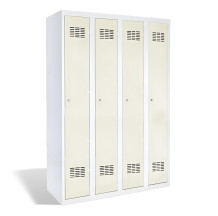 LOCKER H 4 s doplnenou šikmou strieškou a nožičkami